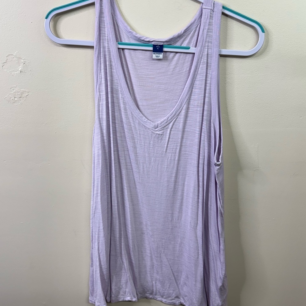 Old Navy Lavender Scoop Neck Tank Top